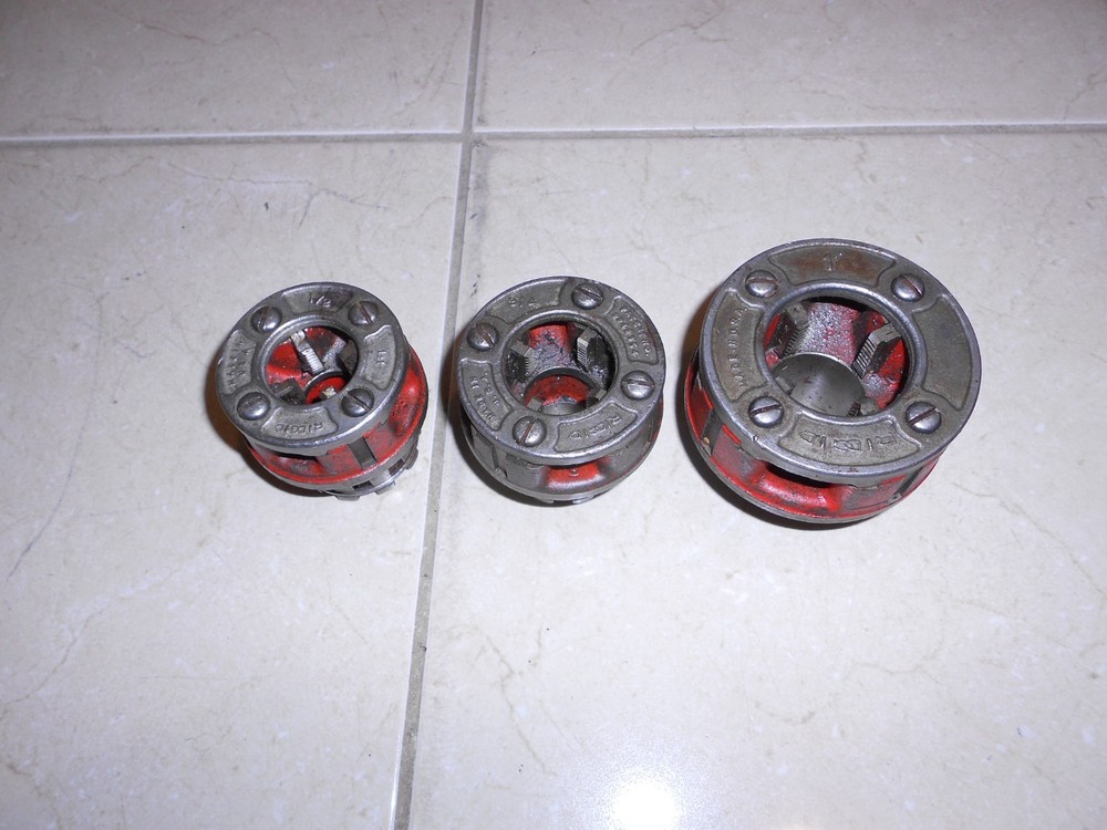 RIDGID OO-R PIPE THREADING DIES 1/2&Prime;, 3/4&Prime;, & 1&Prime;