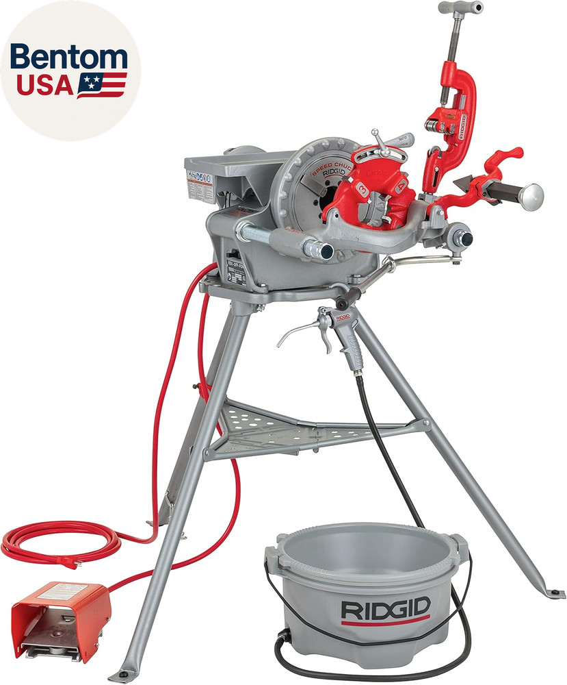 15682 Model 300 Power Drive Complete, 38 RPM Pipe Threading Machine with 1/2-Inc