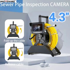 Sewer Camera 4.3In LCD Monitor 98FT/30M HD handheld Drain Pipe Inspection Camera