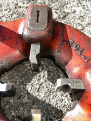 Ridgid Quadri 500 die head 1-2&Prime; with 1-2&Prime; NPT cutting teeth
