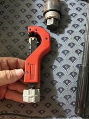 Ridgid Model #406 Cat # 36097 3/8&rdquo; Conduit Bender + Reed Pipe Cutter + Greenlee