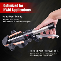 HVAC Hydraulic Tubing Bender Kit &ndash; 1/4&Prime; to 7/8&Prime; with 7 Durable Dies