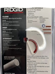 RIDGID 1-1/4 in. & 1-1/2 in. PTEC 3000 Versatile Thin Tubing Cutter