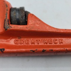 Vintage Great Neck 13&rdquo; Pipe Tool Monkey Wrench PW14 Forged Steel Heavy Duty READ