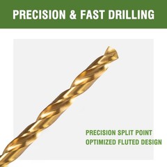 HLOFIZI 7/64 x 6 Inch Extra Long Drill Bits (6 Pack), Aircraft 7/64&Prime;