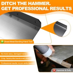15.25 Inch Sheet Metal Hemming Tool Metal Bender For Roofing Panels Hvac Ducts &