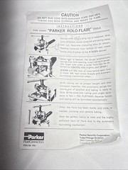 Parker Rolo-Flair 945 TH 45degree Single Flare Tubing Flaring Tool