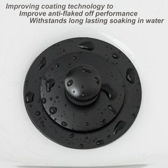 Matte Black Lift & Turn Tub Trim Set with 3 x 0.5 x 3 inches, Matt