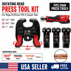 24KN Swivel Jaw Kit for RIDGID RP241 RP251 1/2&rdquo; 3/4&rdquo; 1&rdquo; Viega CTS-V ProPress