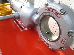 RIDGID 700 T2 PIPE THREADER w NPSM insets 12R heads and dies Set EXC. TOOL