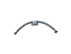 FORAS 1&Prime; (25 mm) braided hose 700 mm, made in Italy, DN18, PN10, 90 degree bend