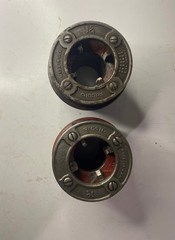 NINE (9) RIDGID 12R Die-Head Pipe Threaders 1/2&Prime; 1&Prime; 1-1/4&Prime; 1-1/2&Prime; 2&Prime; OLD STYLE