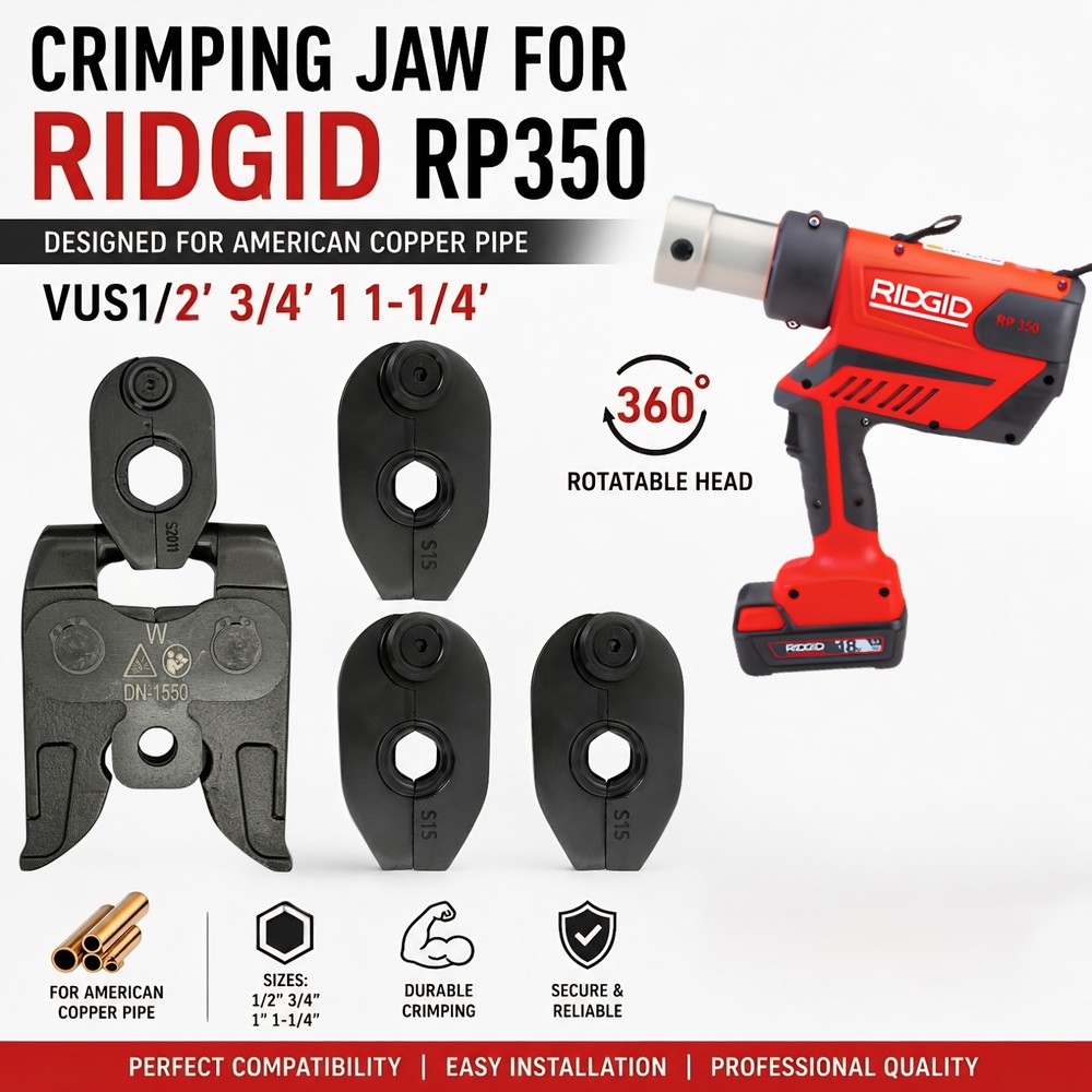360&deg; Rotating Press Jaws Set Meets U.S. standards