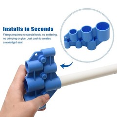 1/4&rdquo; &ndash; 1&rdquo; Deburring Pipe and Depth Gauge Tool Kit, 1/4 inch &ndash; 1 inch, Blue