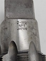 2-11-1/2&prime;&prime; NPT, 7 Flute Pipe Tap HSS, 2-11-1/2 NPT Made In Japan