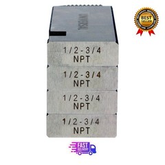 Salinas Tools&reg; 47745 1/2&Prime;-3/4&Prime; Alloy RH NPT Pipe Dies fits RIDGID&reg; 811A