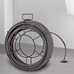 Drain Cleaning Cable 100 Ft. X 1/2 In. Solid Core Cable Sewer Cable Drain Auger