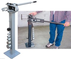 Manual Floor Metal Bender Pipe Tube Rod Bending Metal Fabrication w/7 Dies 1&Prime;~3&Prime;