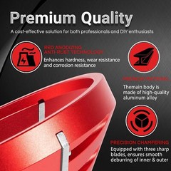 2 in 1 PVC Deburring Tool for PVC, CPVC, ABS, PP, PE Pipe with OD 0.75&Prime; to 3.5&Prime;