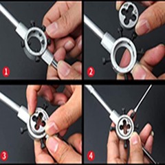 Die Stock Handle Wrench 30Mmx11Mm M10-M11 Metric round Die Holder 1Pcs