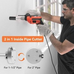 Inside Pipe Cutter for PVC Pipe-Aluminum Alloy Internal PVC Pipe Cutter for