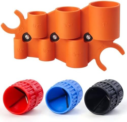 Pipe Deburring Tool with 1/4&rdquo;-1&rdquo; Depth Gauge and 1/8&rdquo; to 1-5/8&rdquo; Inner Outer