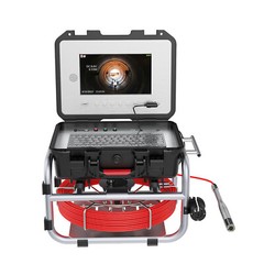 30M Sewer Pipe Inspection Camera Self-Leveling 512HZ Meter Counter 10inch DVR