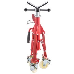 VEVOR Pipe Stand Fold-a-Jack V-Head 20-37 inch Height 12&Prime; Pipe 882 lb w/Casters