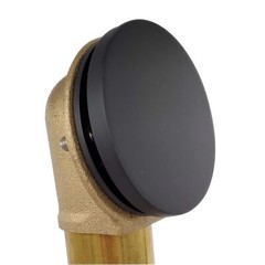 Westbrass Mushroom Tip-Toe Tub Trim Set with Floating Faceplate, Matte Black,&hellip;