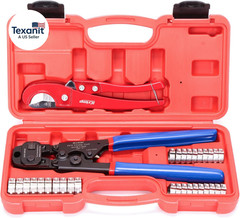 Ratchet PEX Cinch Tool with Removing Function for 3/8-In, 1/2-In, 3/4-In, 1-In S
