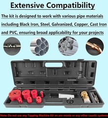 08350 DM3MECH Mechanical Hot Tapping Machine Complete Kit for NPT 300 psi