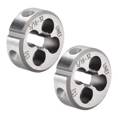 5/16-32 UNEF Round Dies Machine Thread Threading Dies 1.0&Prime; OD Tool Steel 2pcs