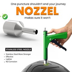 Tubeless Tire Gun Puncture Repair Kit with Mushroom Plug for Tyre Punctures a&hellip;