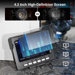 4.3&rdquo; 30M Sewer Pipe Inspection Camera DVR Drain Sewer Pipeline Industrial 17MM