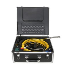 1000TVL 20M Sewer Inspection Camera DVR Meter Counter Keyboard Input 9&Prime; Monitor