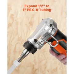 20V Cordless PEX-A Pipe Expander, 3 Heads & Dual Batteries