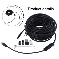 50 FT Pipe Inspection Camera USB Video Sewer Drain-Cleaner,Water-proof