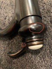 KOHLER K-12183-2BZ FAIRFAX LAVATORY FAUCET FOR VESSELS OIL RUBBED BRONZE DAMAGED