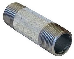 ANVIL 0831027404 Pipe Nipple 1&Prime; Galvanized Steel 150 PSI NPT Threaded