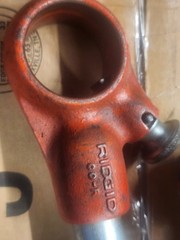 RIDGID 00-R PIPE DIE THREADER WITH DIES 1/4, 3/8&Prime; Excellent Shape. LOT #1