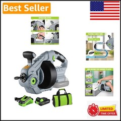 20V Electric Drain Auger &ndash; 25Ft Plumbing Snake with Fast-Charging 2.0Ah Battery