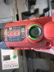 RIDGID RP240 Tool Kit 2 batteries, 4 press heads looks ok works great, in case