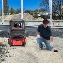 Drain Camera 165ft w/ 10.1&Prime; Screen, Self-Leveling Lens, 12 LED, Distance Counter