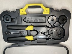Apollo PEX Crimp Tool Kit w/ Case Cutter Go No-Go Gauge Multi Size Set NEW