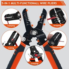 3rd Generation 5-In-1 Wire Stripper Tool for 10-20 AWG Electric Wire, XUDYVCO