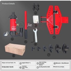 SWG-25 Manual Hydraulic Rebar Bender Copper Tube Bending Machine Bender Tools
