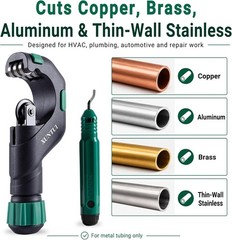 Cortador de Tubos Reforzado 3/16&rdquo;-2&rdquo; (5-50mm) con Herramienta Desbastadora