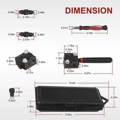 Flaring Tool 33260 for Creating Single or Double Flares on 3/16&Prime; / 4.75mm 1/4&Prime;
