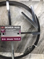 LDR Sewer Rod-Fast Action Sewer Clearing Tools 50 Foot/15.24meters