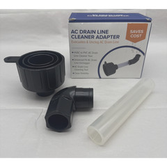 AC Drain Line Cleaner Adapter, HVAC to PVC AC Line Cleaner, AC Drain Line Unclog